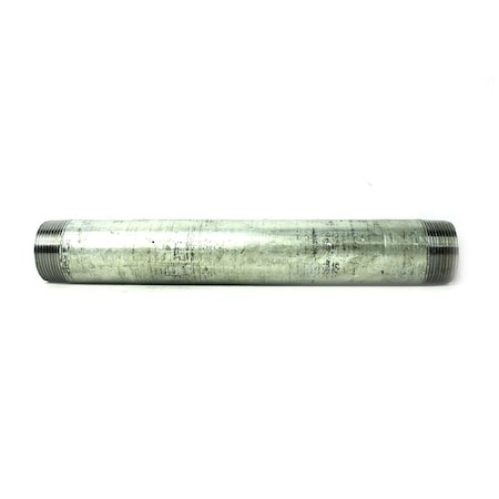 Thrifco Plumbing 1-1/2 Inch x 12 Inch Galvanized Steel Nipple 5220095